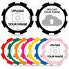 100-1000 Custom Plastic Chips,5 Available in 9 Colors,Double Sided Full Color PrintRush Production Available!Add Your Own Design,Personalized Image or Text on Chip (Black, 37MM) view 2