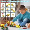 MindPal 45 Pcs Kids Tool Set, Toddler Tool Set with Tool Box, STEM Construction Preschool Educational Toys for Age 3 4 5 6 7 Boys Girls, Wooden Tool Kits Toys, Christmas Birthday Present for Kids view 2