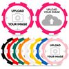 100-1000 Custom Plastic Chips,5 Available in 9 Colors,Double Sided Full Color PrintRush Production Available!Add Your Own Design,Personalized Image or Text on Chip (Rose Red, 37MM) view 2