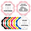 100-1000 Custom Plastic Chips,5 Available in 9 Colors,Double Sided Full Color PrintRush Production Available!Add Your Own Design,Personalized Image or Text on Chip (Pink, 37MM) view 2