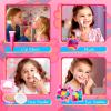 ULOVEME Kids Real Makeup Kit for Little Girls - Real, Non Toxic, Washable Make Up Toy - Umicorn Toys Gift for 3 4 5 6 7 8 9 10 12 Years Old Girls Birthday (Candy Shaped Pink Purse) view 4