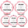 100-1000 Custom Plastic Chips,5 Available in 9 Colors,Double Sided Full Color PrintRush Production Available!Add Your Own Design,Personalized Image or Text on Chip (Pink, 40MM) view 1