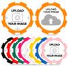 100-1000 Custom Plastic Chips,5 Available in 9 Colors,Double Sided Full Color PrintRush Production Available!Add Your Own Design,Personalized Image or Text on Chip (Orange, 37MM) view 2