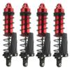 100mm Metal Front Rear Shocks Shock Absorber Set RC Parts for TRAXXAS 1/10 Slash Remo Hobby HuanQi 727 RC Car, Red-Black view 3