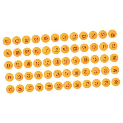 PRETYZOOM 60pcs Raffle Game Balls Numbered Balls for Celebrations Party Game Props