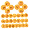 PRETYZOOM 4sets Plastic Balls 1-30 Numbered for Raffle Games for Home Parties and Game Props 30pcs*4 view 3