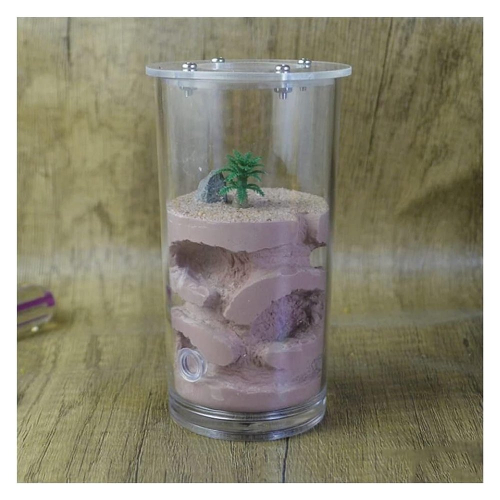 ZWSYQXIU Ant Habitat Ant Farm Ant Castle Ant Nest Farm Goblet Plaster Ant Castle Feeding Hydrating Nest Habitat Ant Farm Ant Nest Castle Ant Nest Ant House Ant Nest Farm(Brown), 13cm