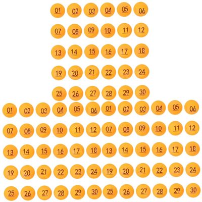 PRETYZOOM 90pcs Lottery Balls Raffle Balls for Home Party Game Numbers Easy to Find and Carry
