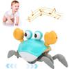 WLAUBO Crawling Crab Baby Toy,Tummy Time Musical Walking Dancing Crab Toys for Babies Toddler Interactive Development Toy view 1
