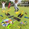 Beby Buty Indoor Outdoor Car Launcher Toys for Kids Boys, Rocket & Cars Launcher Toys Include 6 Foam Rockets & 2 Cars, Ideas 3 4 5 6 Years Boys Toys Birthday Gifts, Outdoor Toys for Kids Ages 3-5 4-8 view 3