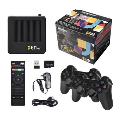 G11 Pro 4K Retro Game Box, Home Retro Video Game Console with 2 Wireless Controllers, HDMI Output, 30000+ Built-in Games (256GB)