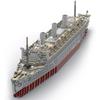 BrickCraftWorks MOC Mary Troopship Super Cruise Building Blocks Set, Large Building Blocks Cruise Ship Ornament Gift for Teen Adult (4746pcs) view 1