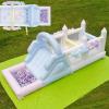 24FT Adult Commercial Bounce House for Kids 5-12 Large with Blower,100% PVC Kids Inflatable Obstacle Course Bounce House for Wet Dry with Pool,Slide, Bounce House for Wedding 24x9x9ft view 1