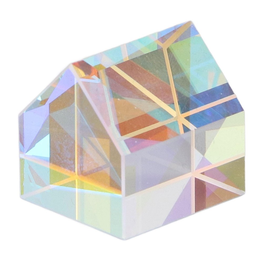 Goshyda Color Prism, Color Crystal Faceted Optical Prism Beam Splitter Light Refracting Photography Science Glass Prisms, Art Ornament