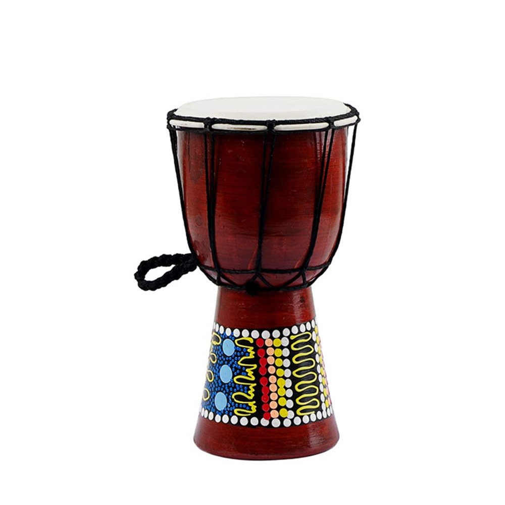 5 Inch African For Drum Wooden Faux Musical Instrume