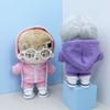 niannyyhouse 10cm 15cm 20cm Plush Doll Clothes Hoodie Pants Glasses Canvas Shoes Sportswear Outfit Soft Stuffed Toy Dressup (Dark Green-10cm) view 3