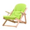 WDFYJ Lounge Chair, Folding Lunch Break Lazy Chair Fabric Solid Wood Chair Sofa Balcony Outdoor Nap Chair 89x87x105cm(Green) view 1
