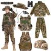 Children's Army Special Forces Clothing Children's Camouflage Single Soldier Clothing Helmet Backpack Soldier Boy (6-7/120) view 1