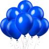 100 Pack Neon Blue Balloons - UV Party Decorations, Black Light Latex Fluorescent Glow Balloons for Birthday Decoration, Dark Party Supplies view 1