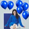 100 Pack Neon Blue Balloons - UV Party Decorations, Black Light Latex Fluorescent Glow Balloons for Birthday Decoration, Dark Party Supplies view 4