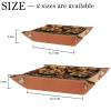 African Lion Microfiber Leather Dice Trays Folding for RPG DND Table Games, Leather Dice Holder Storage Box Portable Folding Rolling Dice Tray, 16x16cm view 4