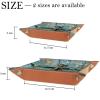 Anchor Paiting Microfiber Leather Dice Trays Folding for RPG DND Table Games, Leather Dice Holder Storage Box Portable Folding Rolling Dice Tray, 20.5x20.5cm view 4