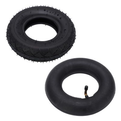 2 Set 2.50-4 Tire and Inner Tube Set, Rubber Inner Outer Tyre Replacement, Off Road Tire and Inner Tube Set, for Scooters Electric Wheelchairs