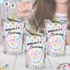 Girls Personalized Birthday Era Inspired Friendship Bracelet Themed Juice Pouch Drink Labels, Teen Party Favors Sticker, Bracelet Party Decorations, Sleepover Party Decorations, Slumber Party Supplies view 2