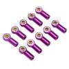 10pcs RC Car Link Rod Ends,High Strength Aluminum M3 Metal Ball End Holder Replacement Parts for AXIAL SCX10 1/10 RC Car () view 1