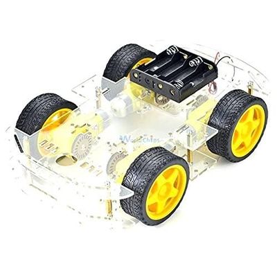 4WD Robot Smart Car Chassis Kits with Speed Encoder DIY kit for 51 M26 DIY Education Robot Smart Car Kit