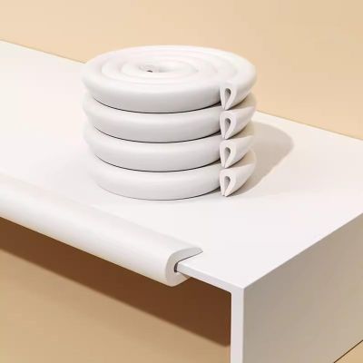 lhyangroupao Table Edge Protectors Foam Baby Safety Bumper Guard 32.8ft, Hefty-Fit Heavy-Duty, Soft NBR Rubber Foam, Furniture Fireplace Safety Bumper Guard(White)