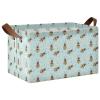 ALAZA Bee Polka Dot Blue Rectangular Closet Storage Box Storage Bin Basket Storage Cube with Leather Handles Nursery Storage Laundry Hamper 2 Piece view 1