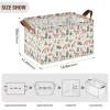 ALAZA Animals Pine Tree Rectangular Closet Storage Box Storage Bin Basket Storage Cube with Leather Handles Nursery Storage Laundry Hamper 2 Piece view 3