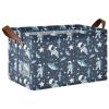 ALAZA Astronaut Shark Star Space Rectangular Closet Storage Box Storage Bin Basket Storage Cube with Leather Handles Nursery Storage Laundry Hamper 2 Piece view 1