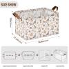 ALAZA Cute Animals Deer Rectangular Closet Storage Box Storage Bin Basket Storage Cube with Leather Handles Nursery Storage Laundry Hamper 2 Piece view 3