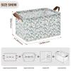 ALAZA Dolphin Coral Reef Fish Rectangular Closet Storage Box Storage Bin Basket Storage Cube with Leather Handles Nursery Storage Laundry Hamper 2 Piece view 3
