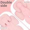 2-in-1 Baby Carseat Head Support, Infant Car Seat Insert for Girls Boys, Soft Babies Neck Support and Body Cushion for Stroller, Baby Swing, Bouncer (Pink) view 2