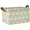 ALAZA Cute Capybara Fruit Lemon Rectangular Closet Storage Box Storage Bin Basket Storage Cube with Leather Handles Nursery Storage Laundry Hamper 2 Piece view 1