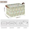 ALAZA Cute Capybara Fruit Lemon Rectangular Closet Storage Box Storage Bin Basket Storage Cube with Leather Handles Nursery Storage Laundry Hamper 2 Piece view 3