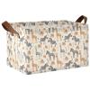 ALAZA African Animals Zebra Rectangular Closet Storage Box Storage Bin Basket Storage Cube with Leather Handles Nursery Storage Laundry Hamper 2 Piece view 1