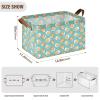 ALAZA Cute Dog Egg Rectangular Closet Storage Box Storage Bin Basket Storage Cube with Leather Handles Nursery Storage Laundry Hamper 2 Piece view 3