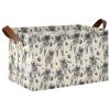 ALAZA Astronaut Space Planet Rectangular Closet Storage Box Storage Bin Basket Storage Cube with Leather Handles Nursery Storage Laundry Hamper 2 Piece view 1