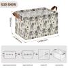 ALAZA Astronaut Space Planet Rectangular Closet Storage Box Storage Bin Basket Storage Cube with Leather Handles Nursery Storage Laundry Hamper 2 Piece view 3