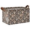 ALAZA Cute Animal Kitten Rectangular Closet Storage Box Storage Bin Basket Storage Cube with Leather Handles Nursery Storage Laundry Hamper 2 Piece view 1