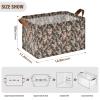 ALAZA Cute Animal Kitten Rectangular Closet Storage Box Storage Bin Basket Storage Cube with Leather Handles Nursery Storage Laundry Hamper 2 Piece view 3