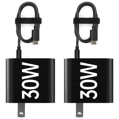 LKTOP 2Pcs 30W USB-C Charger Fast Charger for DJI Neo/Avata/Mini Series Drone, Osmo Pocket 3, Osmo Action 5 Pro/4/3, DJI Mic Mini Charging Case, HOVERAir X1 Drone, Mini 4/3/2/4K Series Charging Hub