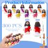 Bememo 300 Pcs Little Jesus Figures Bulk Original Design Mini Pocket Jesus Rubber Figurine to Hide and Seek Religious Party Favors Baptism Gifts(Bright Colors) view 2
