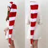 130cm Novelty Long Santa Hat Striped Christmas Hat for Party Fancy Dress Up New Year Festive Holiday Christmas Party view 2