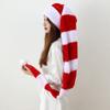 130cm Novelty Long Santa Hat Striped Christmas Hat for Party Fancy Dress Up New Year Festive Holiday Christmas Party view 3