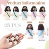 Bememo 25 Pcs Little Jesus Figures Original Design Jesus Love You Mini Rubber Toys to Hide and Seek Christmas Religious Party Favors Sunday School Baptism Gifts(Macaron Colors) view 2